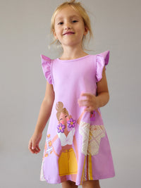 Vestido malha Lilac (Lilás)  para Menina - Mayoral