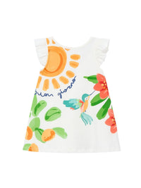 Vestido malha Crú (Creme / Pérola)  para Menina - Mayoral