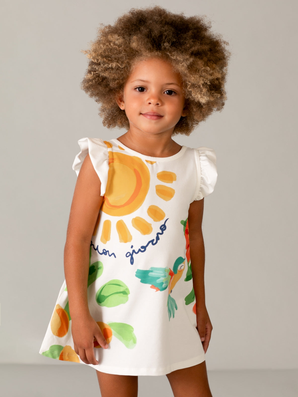Vestido malha Crú (Creme / Pérola)  para Menina - Mayoral