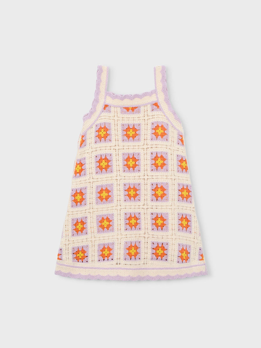 Vestido crochet Osso (Creme / Pérola)  para Menina - Mayoral