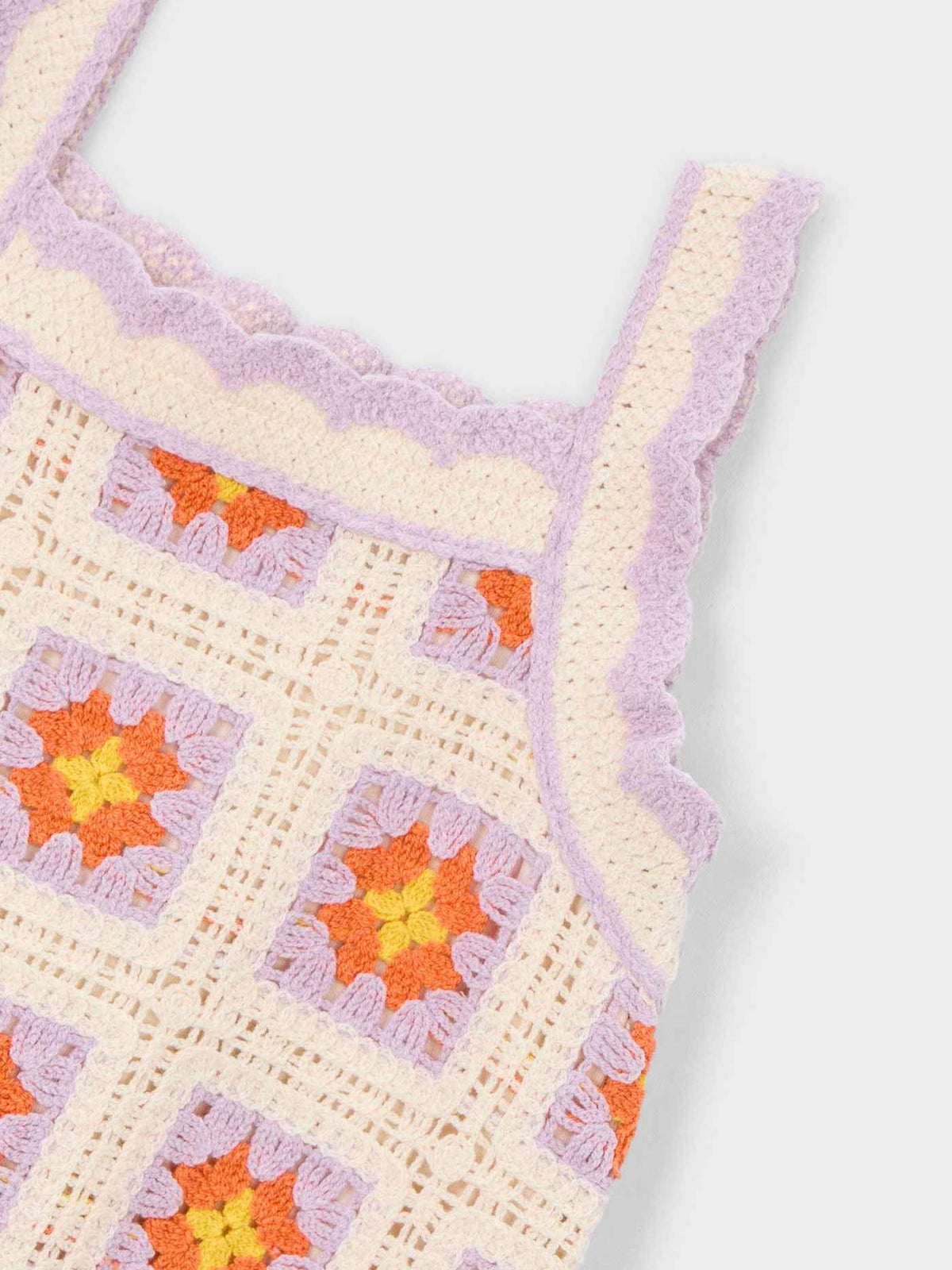 Vestido crochet Osso (Creme / Pérola)  para Menina - Mayoral