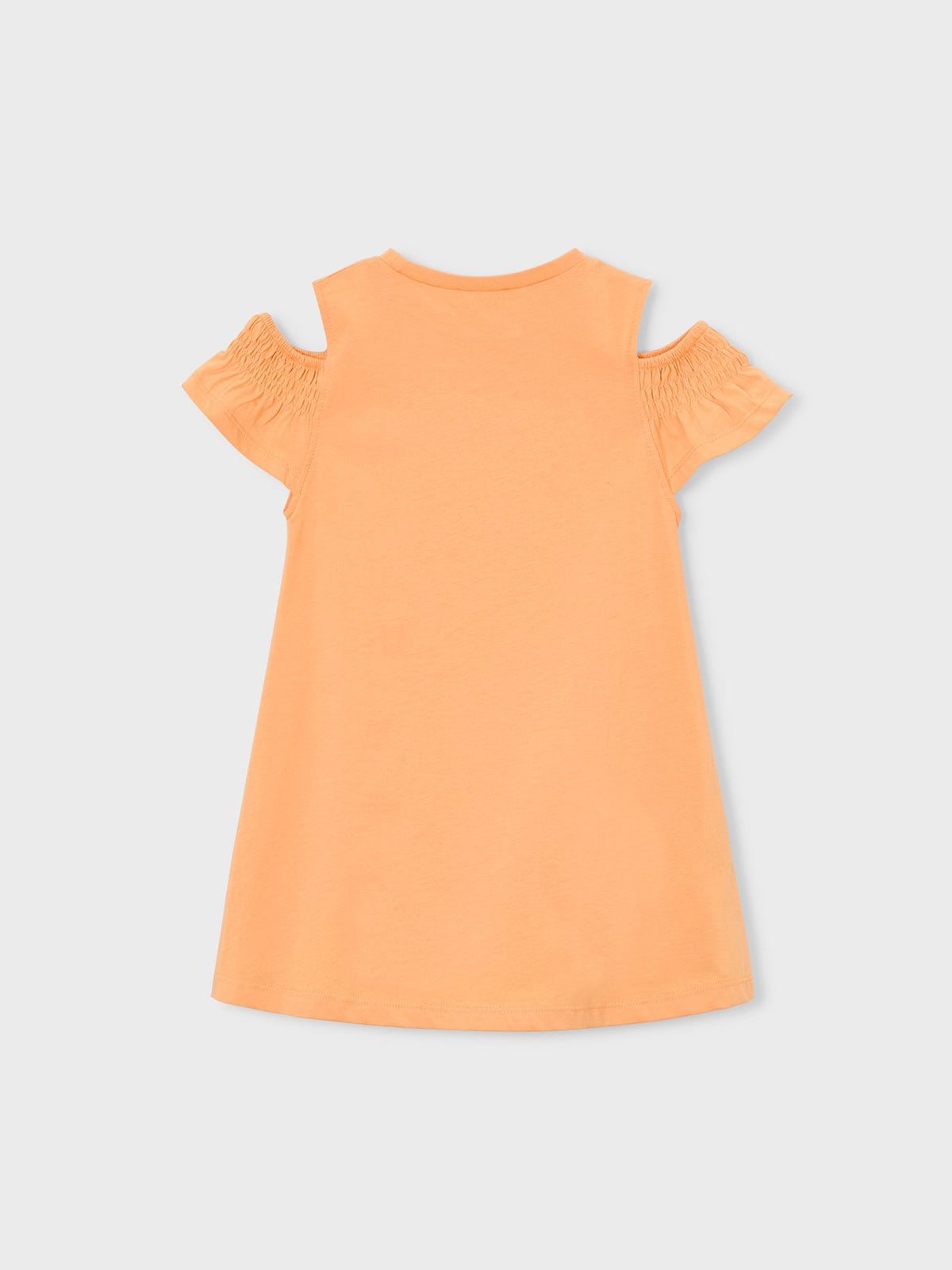 Vestido recortado c/ bolsa Cabaça (Laranja)  para Menina - Mayoral