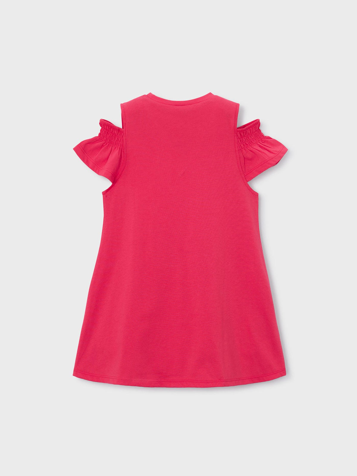 Vestido recortado c/ bolsa Papoila (Fúcsia)  para Menina - Mayoral