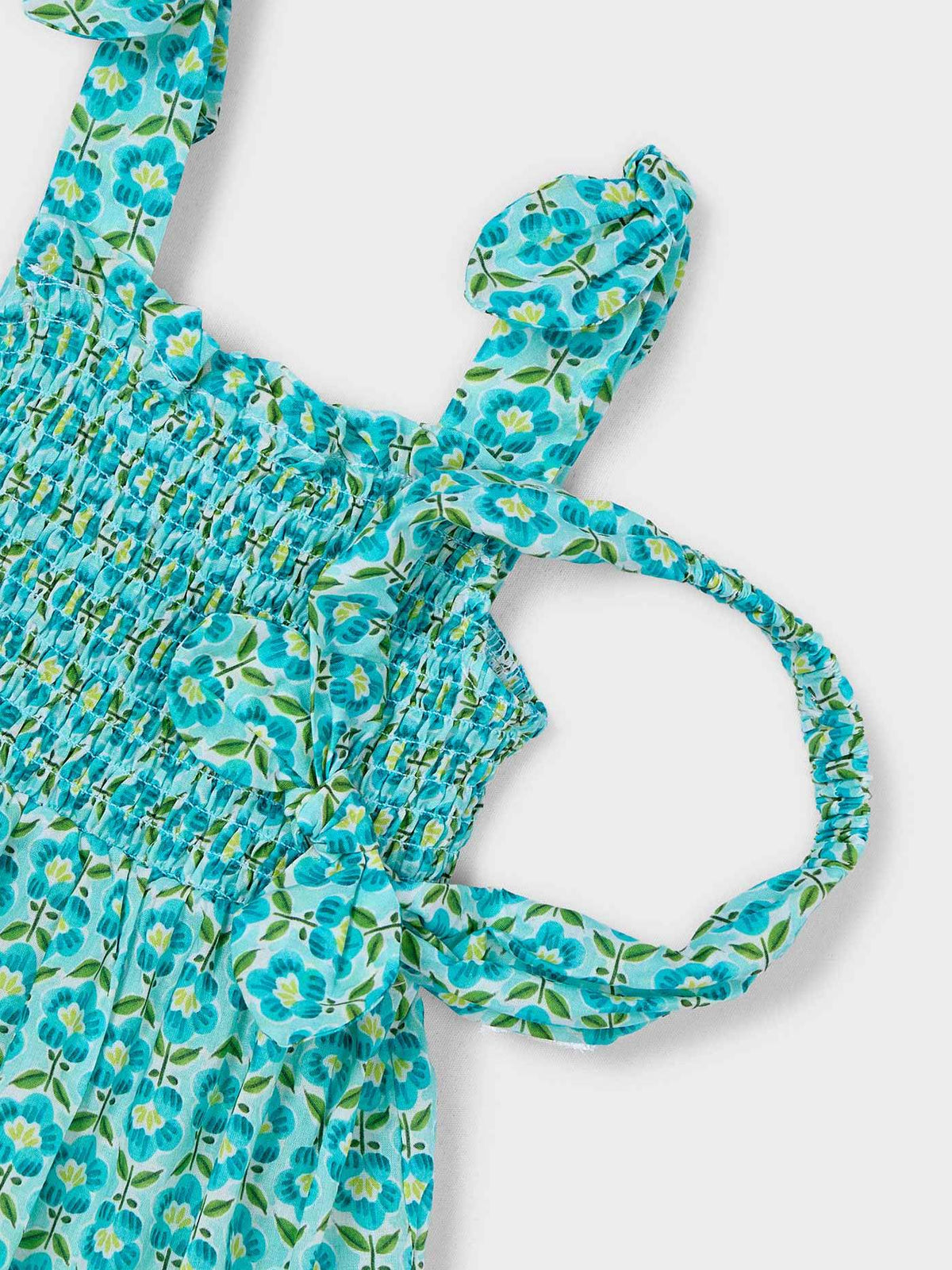 Vestido estamp c/ faixa cabel Oceano (Azul)  para Menina - Mayoral