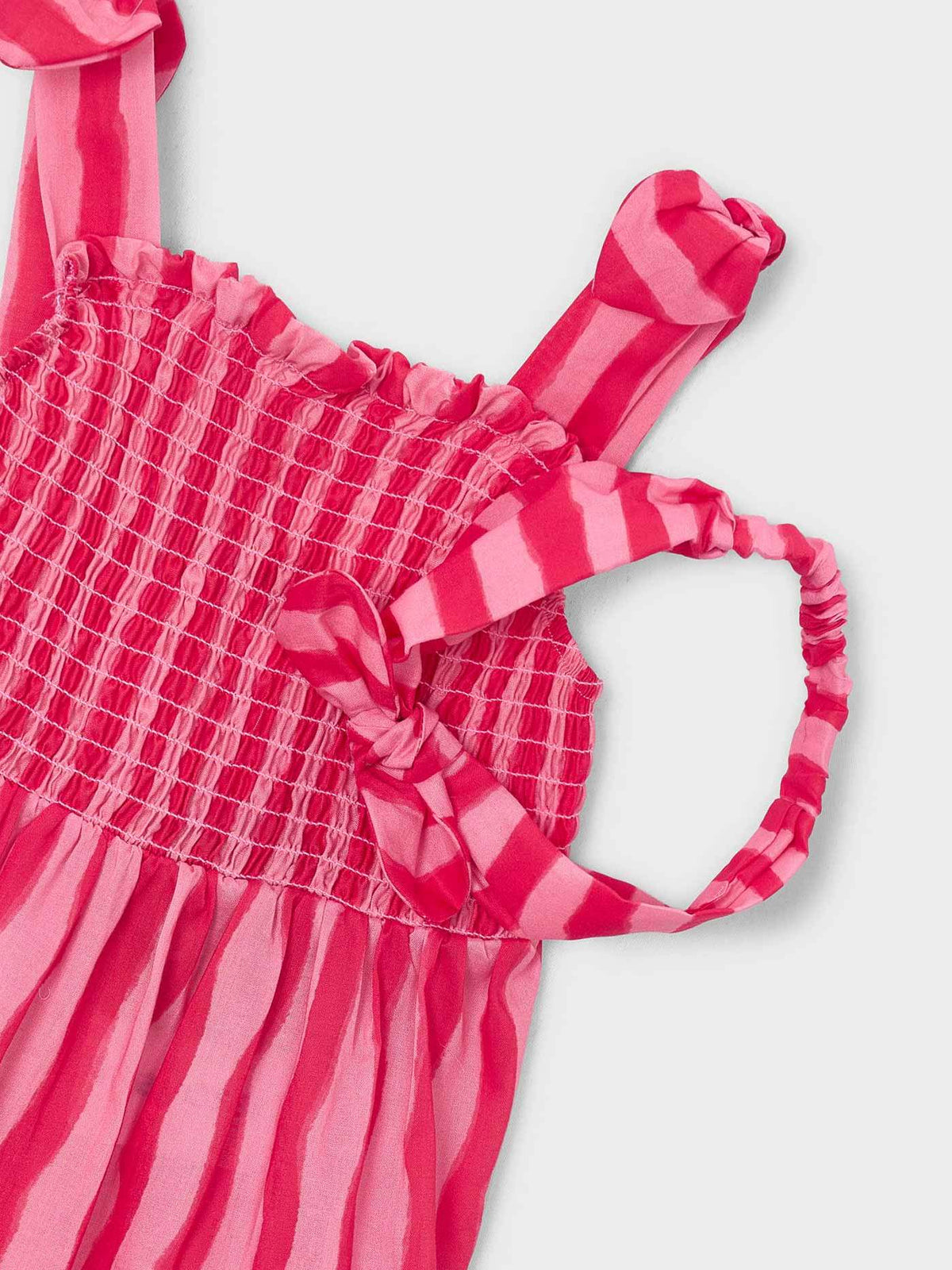 Vestido estamp c/ faixa cabel Papoila (Fúcsia)  para Menina - Mayoral