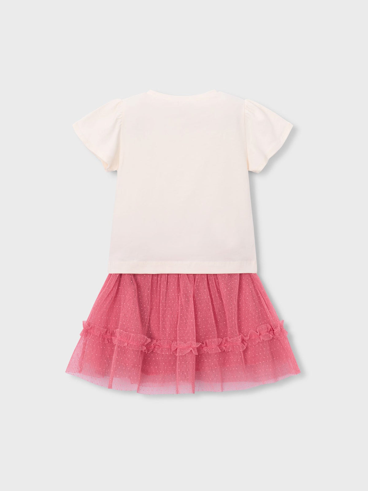 Conj.saia tule Camélia (Rosa)  para Menina - Mayoral