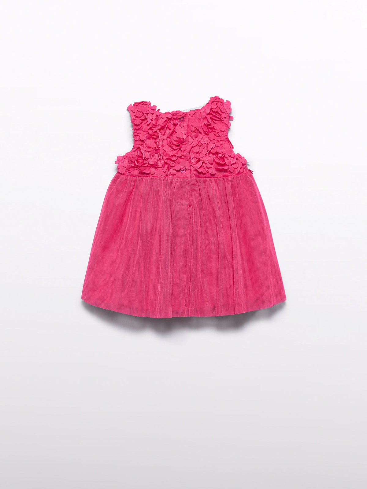 Vestido flores 3d Fúcsia (Fúcsia)  para Bebé Menina - Abel & Lula