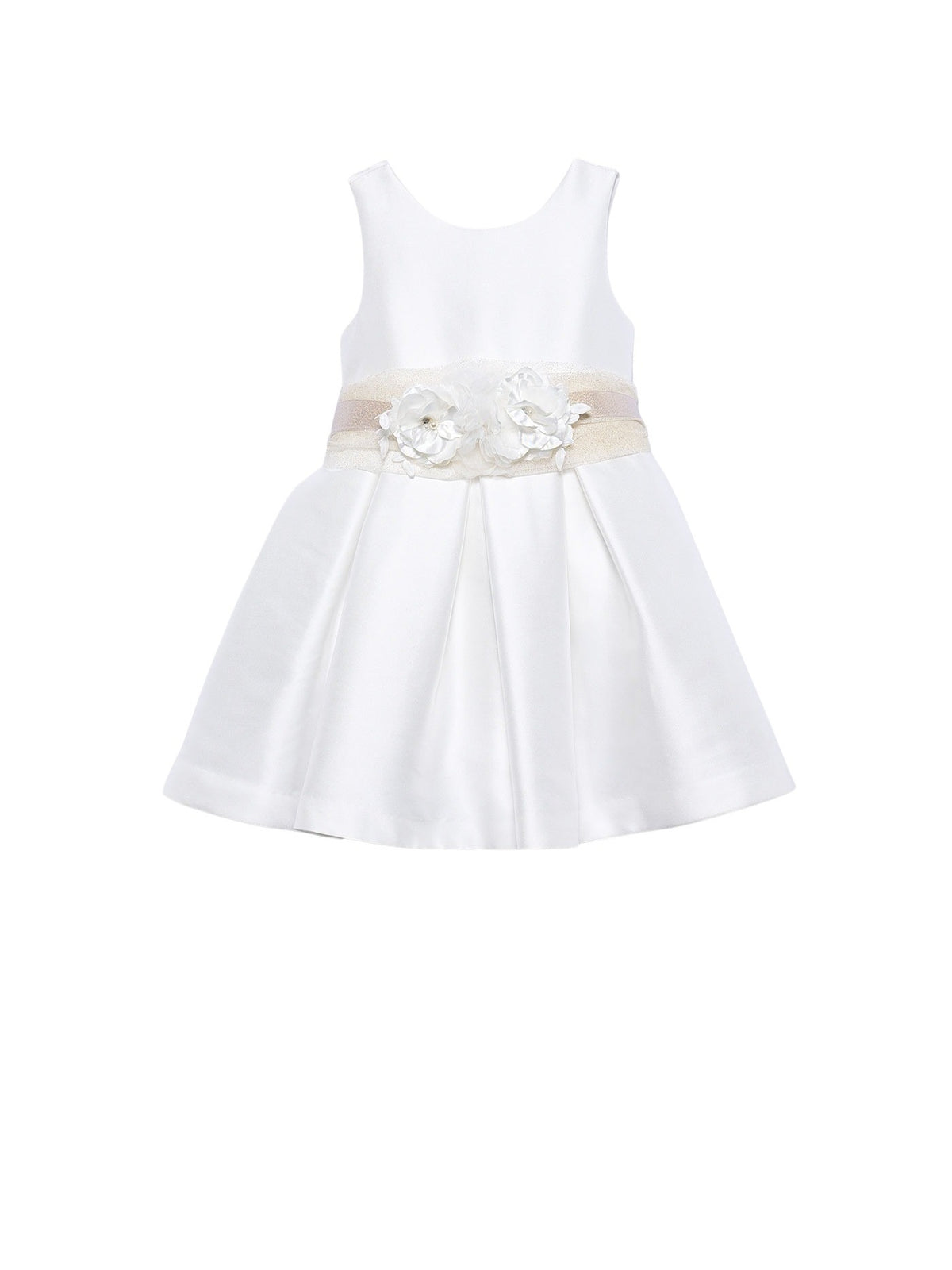 Vestido mikado Nata (Creme / Pérola)  para Menina - Abel & Lula