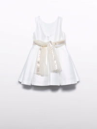 Vestido mikado Nata (Creme / Pérola)  para Menina - Abel & Lula