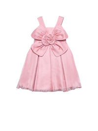 Vestido flor organza Rosa (Rosa)  para Menina - Abel & Lula