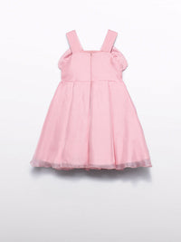 Vestido flor organza Rosa (Rosa)  para Menina - Abel & Lula