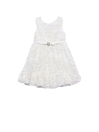 Vestido volumoso Nata (Creme / Pérola)  para Menina - Abel & Lula