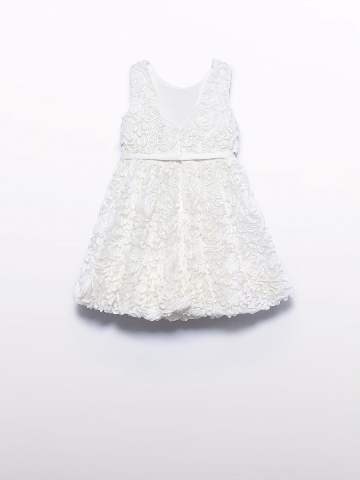 Vestido volumoso Nata (Creme / Pérola)  para Menina - Abel & Lula