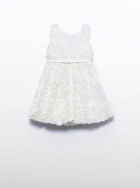 Vestido volumoso Nata (Creme / Pérola)  para Menina - Abel & Lula