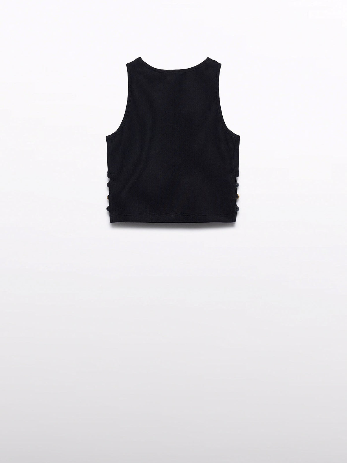 Top flor crochet Preto (Preto)  para Menina - Abel & Lula