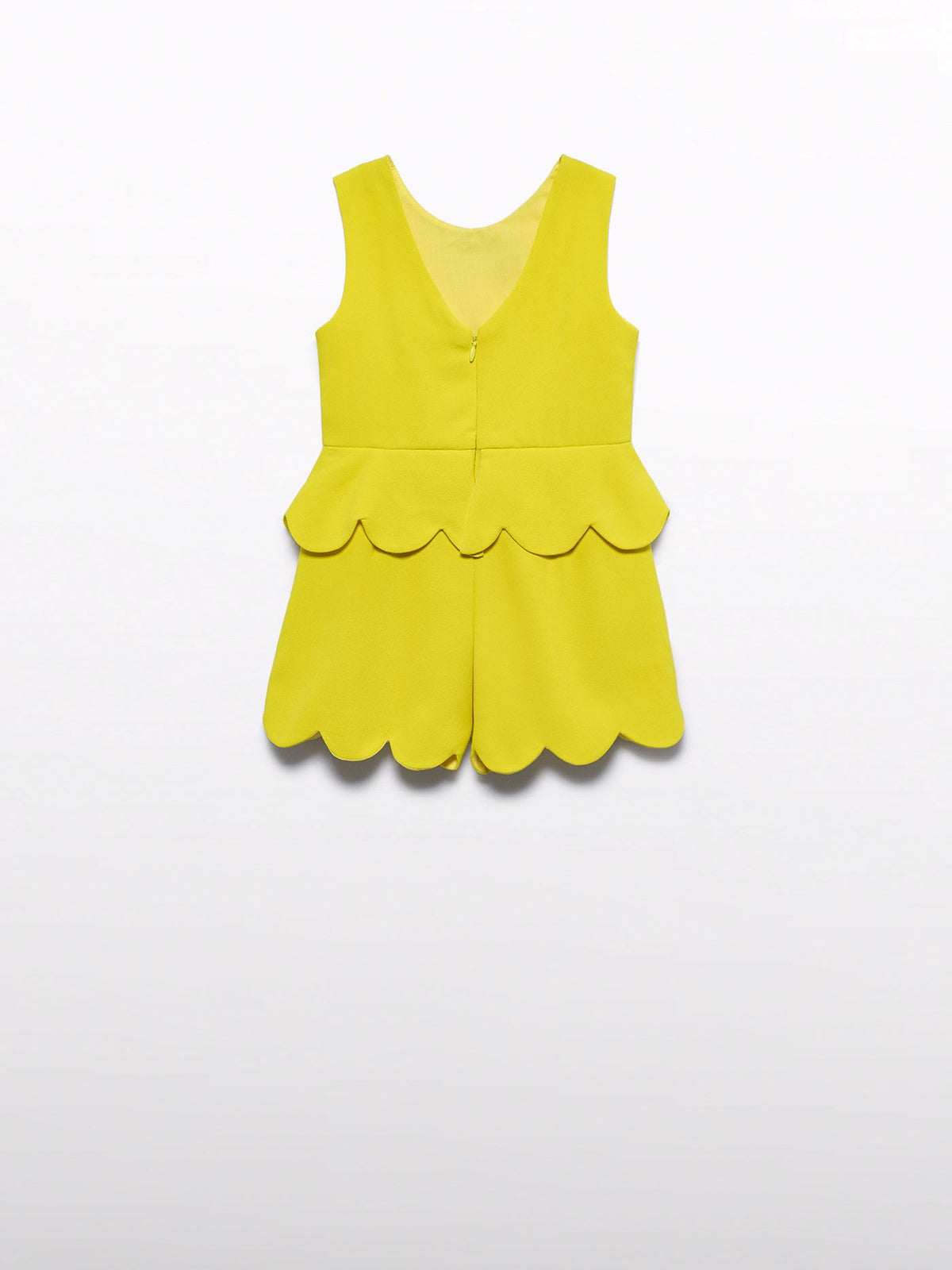 MacacãoMacacão curto flores 3d Limoncelo (Amarelo)  para Menina - Abel & Lula