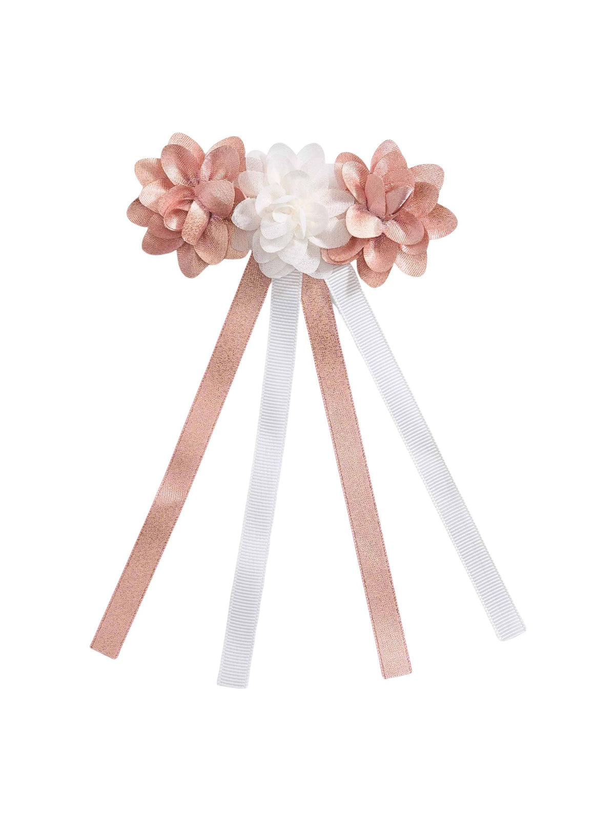 Gancho cabelo flores Rosa (Rosa)  para Menina - Abel & Lula