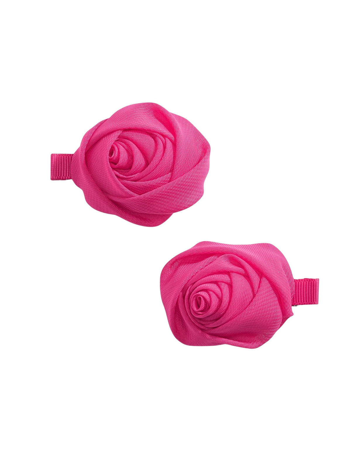 Set ganchos cabelo flor gasa Fúcsia (Fúcsia)  para Menina - Abel & Lula