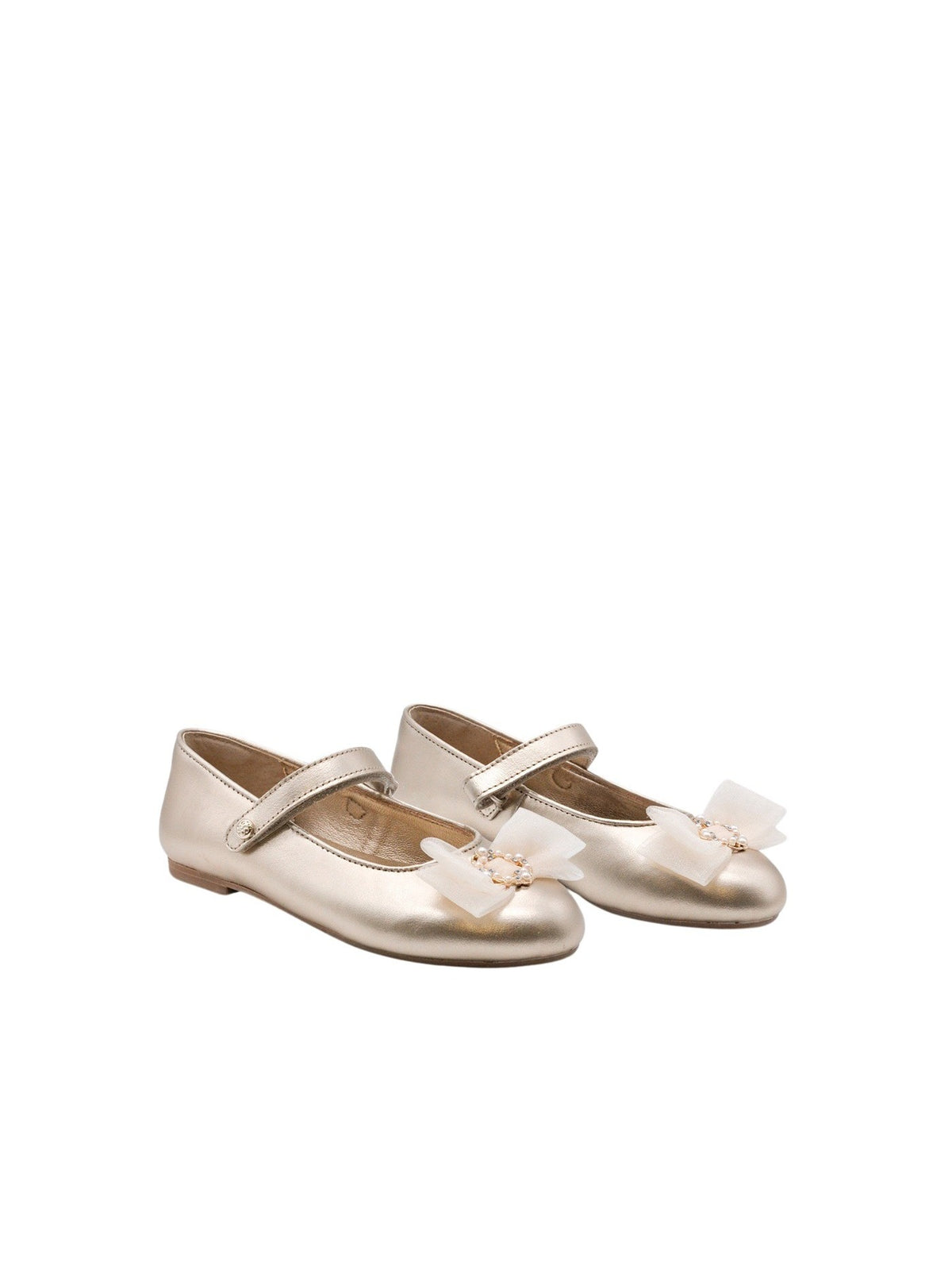 Sabrinas laçada tule Champanhe (Dourado)  para Menina - Abel & Lula