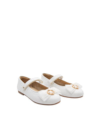 Sabrinas laçada tule Nata (Creme / Pérola)  para Menina - Abel & Lula
