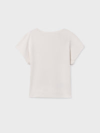 T´shirt canale Osso (Creme / Pérola)  para Menina - Mayoral