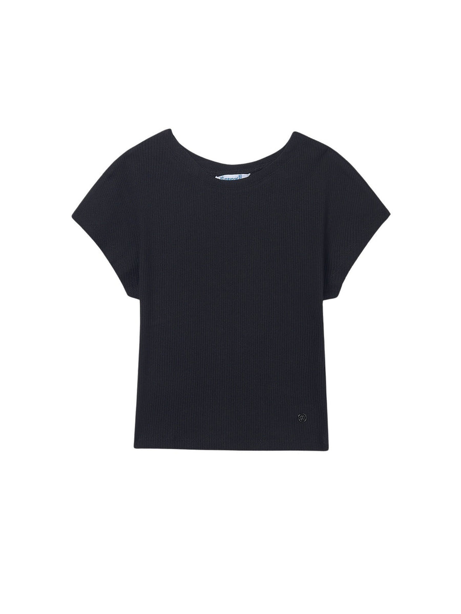 T´shirt canale Preto (Preto)  para Menina - Mayoral