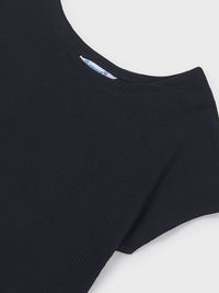 T´shirt canale Preto (Preto)  para Menina - Mayoral
