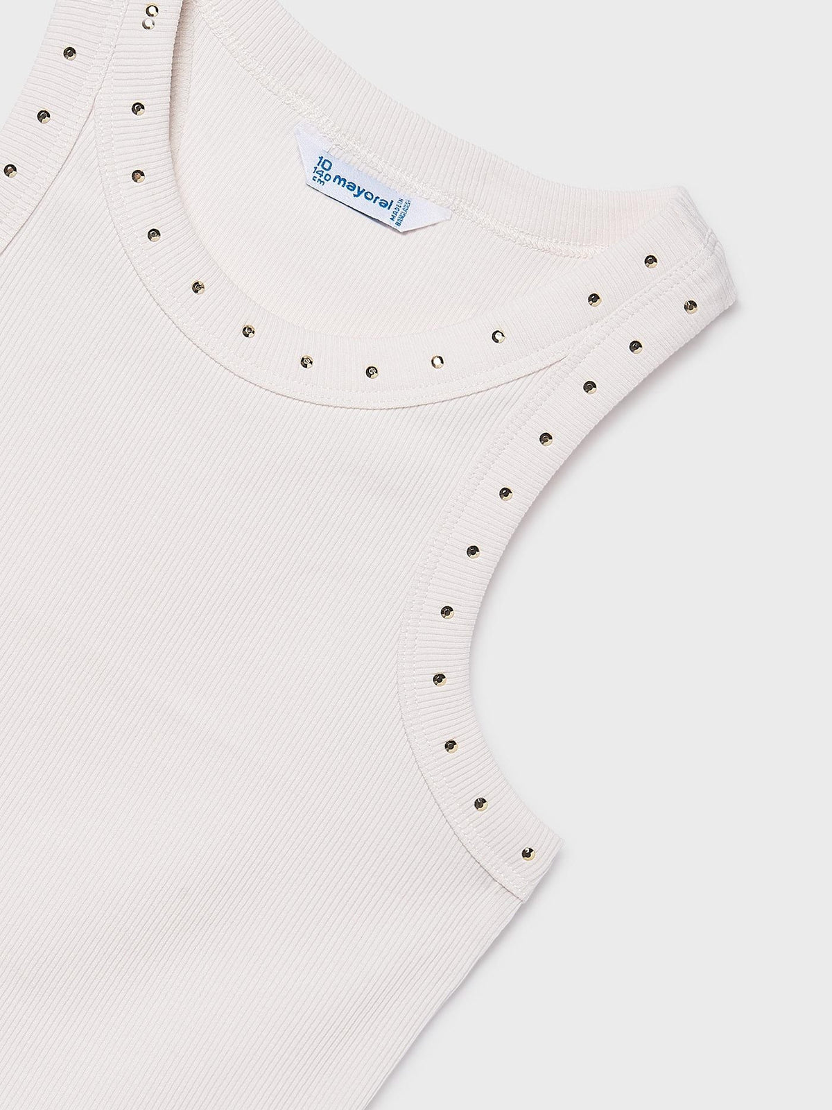 Camiseta caviada Osso (Creme / Pérola)  para Menina - Mayoral