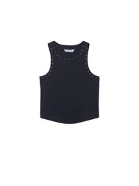 Camiseta caviada Preto (Preto)  para Menina - Mayoral