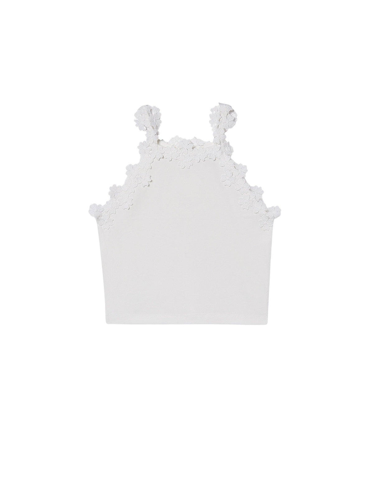 Top tira guipur Branco (Branco)  para Menina - Mayoral