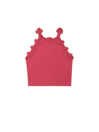Top tira guipur Coral (Tijolo)  para Menina - Mayoral
