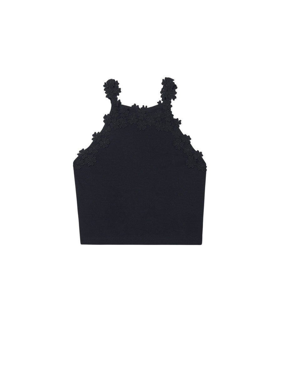 Top tira guipur Preto (Preto)  para Menina - Mayoral