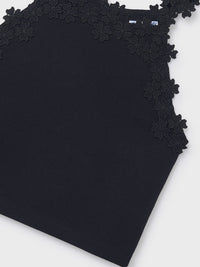 Top tira guipur Preto (Preto)  para Menina - Mayoral