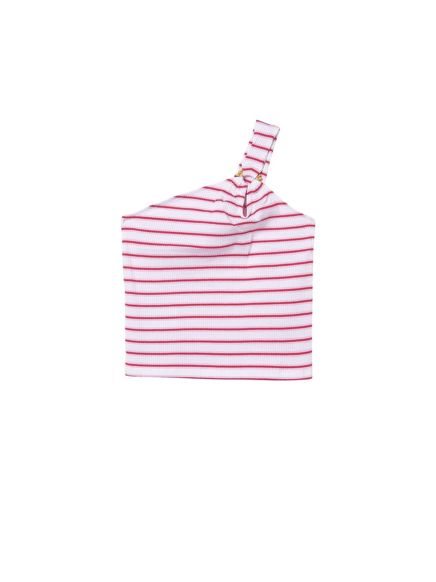 Camiseta caviada Bco-cereja (Vermelho)  para Menina - Mayoral