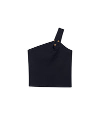 Camiseta caviada Preto (Preto)  para Menina - Mayoral