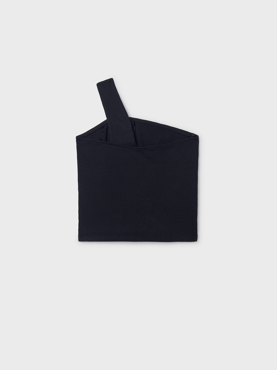 Camiseta caviada Preto (Preto)  para Menina - Mayoral