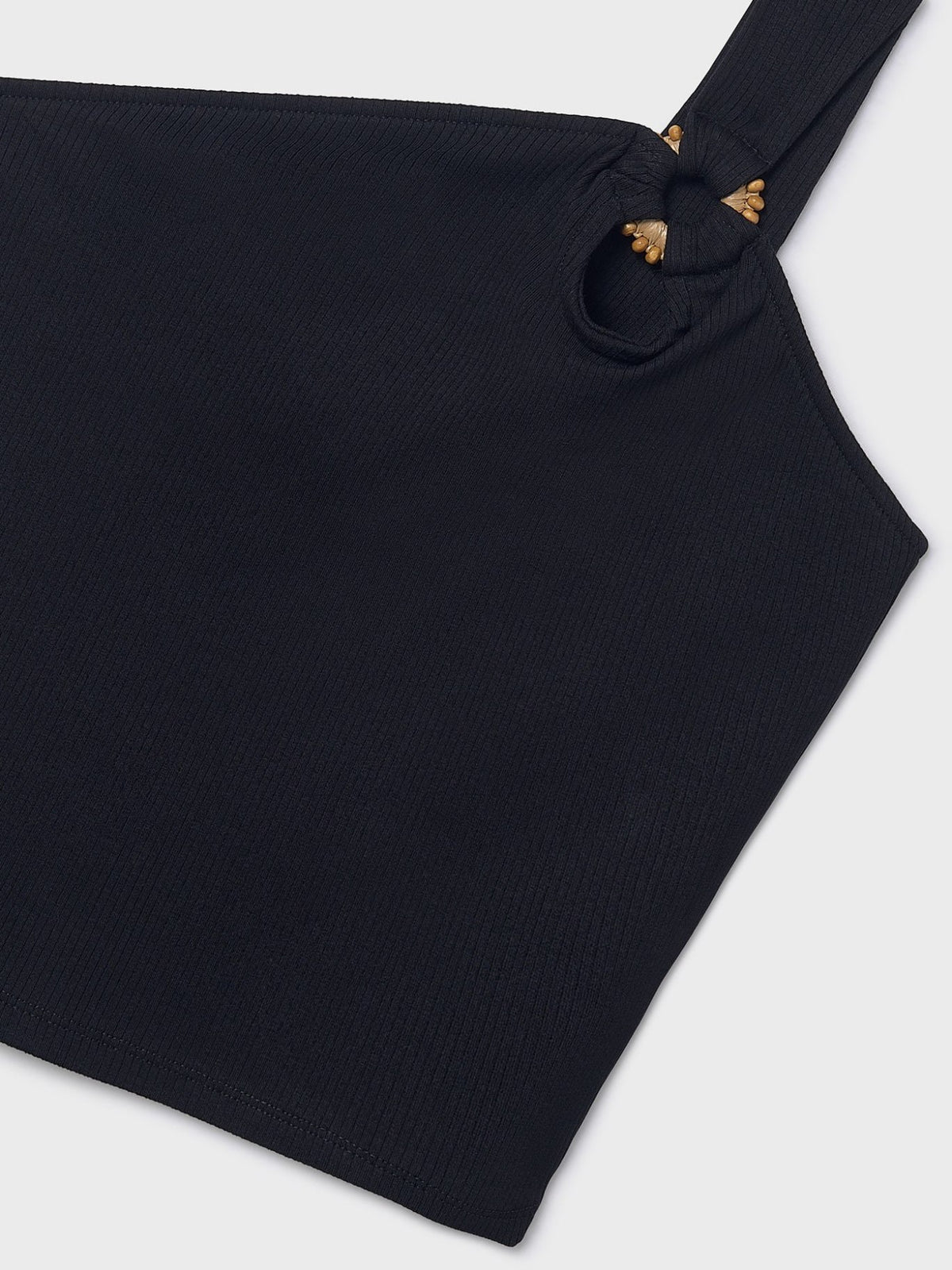 Camiseta caviada Preto (Preto)  para Menina - Mayoral