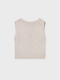 Top tricot com botões Amendoa m (Bege)  para Menina - Mayoral