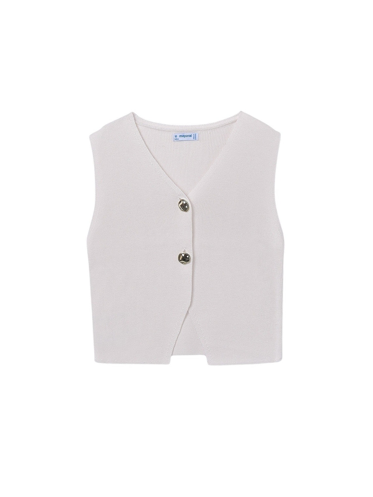 Top tricot com botões Osso (Creme / Pérola)  para Menina - Mayoral
