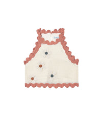 Top tricô flor Osso-arci (Rosa Velho)  para Menina - Mayoral