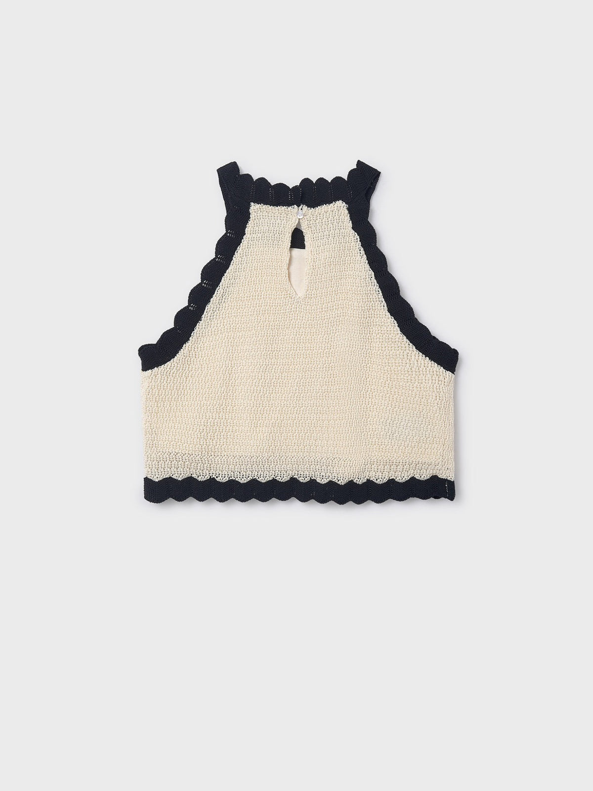 Top tricô flor Osso-preto (Preto)  para Menina - Mayoral