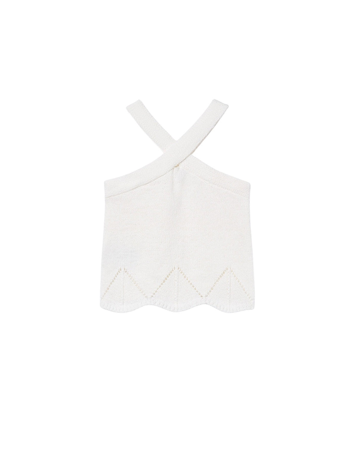 Top tricot c/ alças cruzadas Osso (Creme / Pérola)  para Menina - Mayoral
