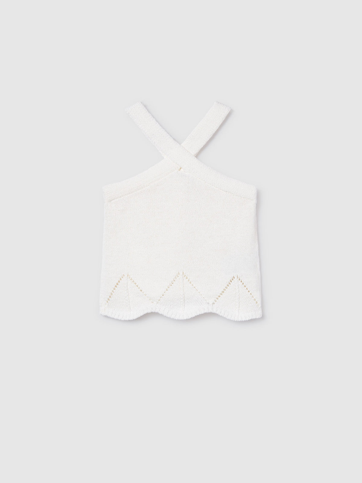 Top tricot c/ alças cruzadas Osso (Creme / Pérola)  para Menina - Mayoral