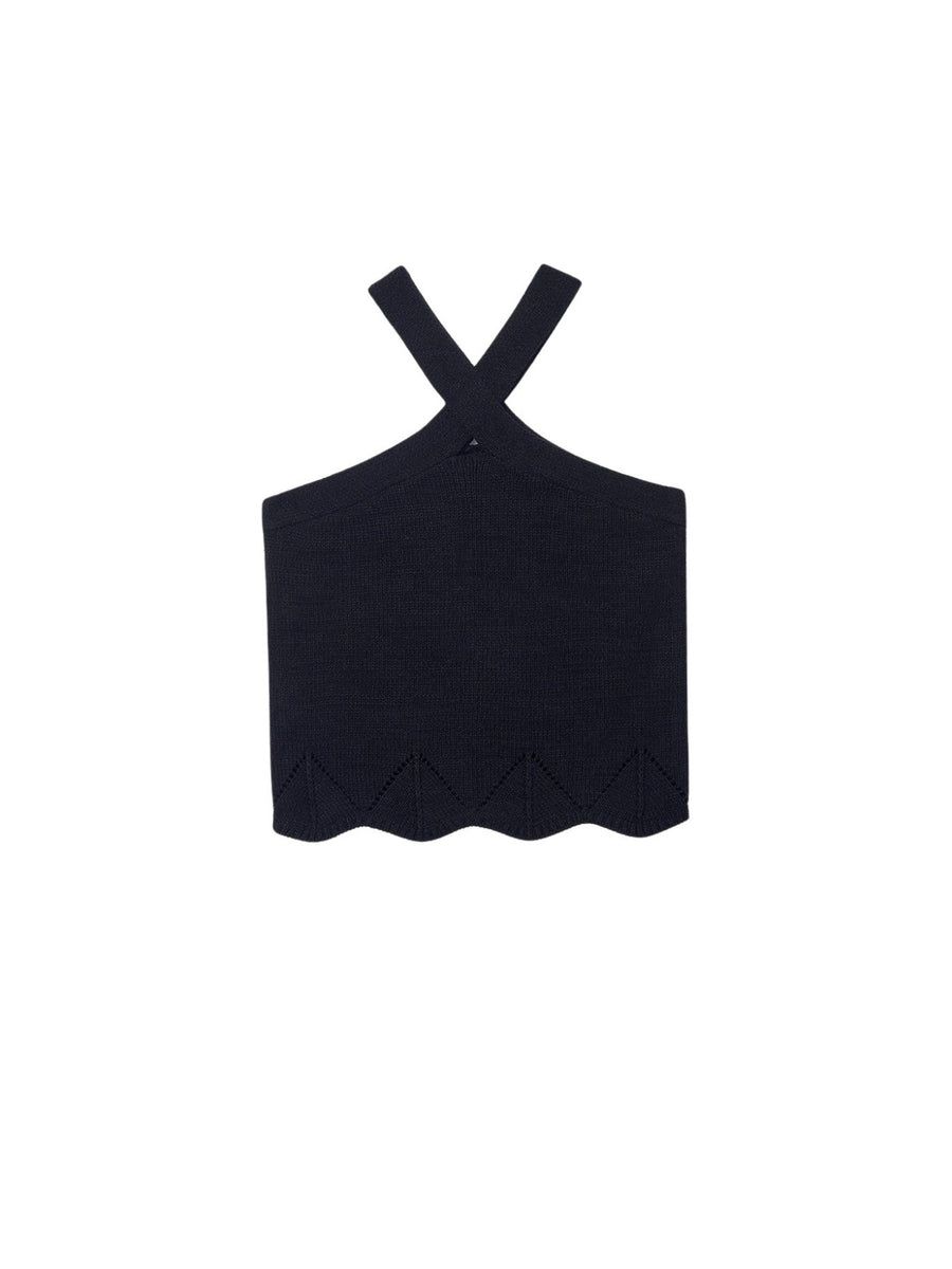 Top tricot c/ alças cruzadas Preto (Preto)  para Menina - Mayoral