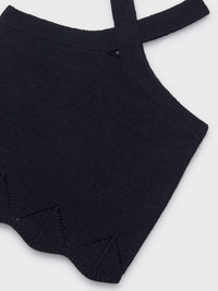 Top tricot c/ alças cruzadas Preto (Preto)  para Menina - Mayoral
