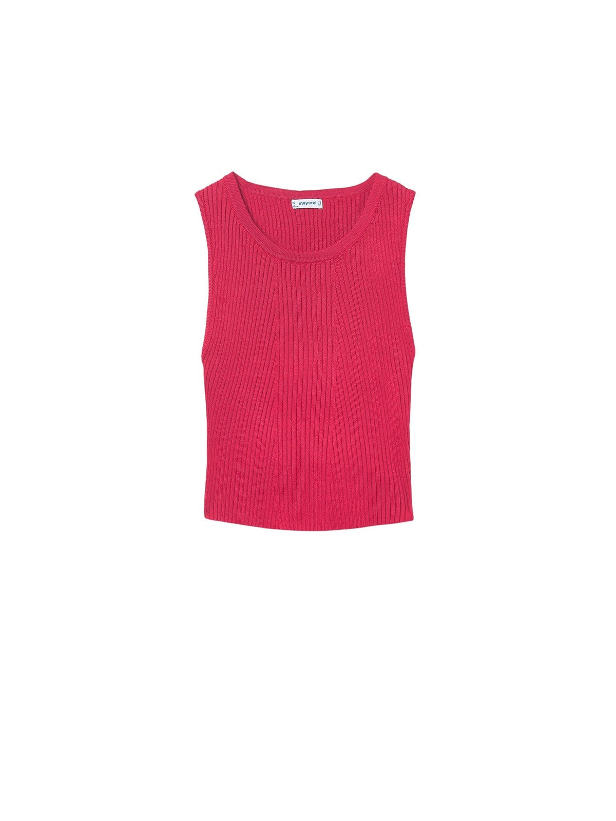 Top tricot recortado costas Cereja (Vermelho)  para Menina - Mayoral