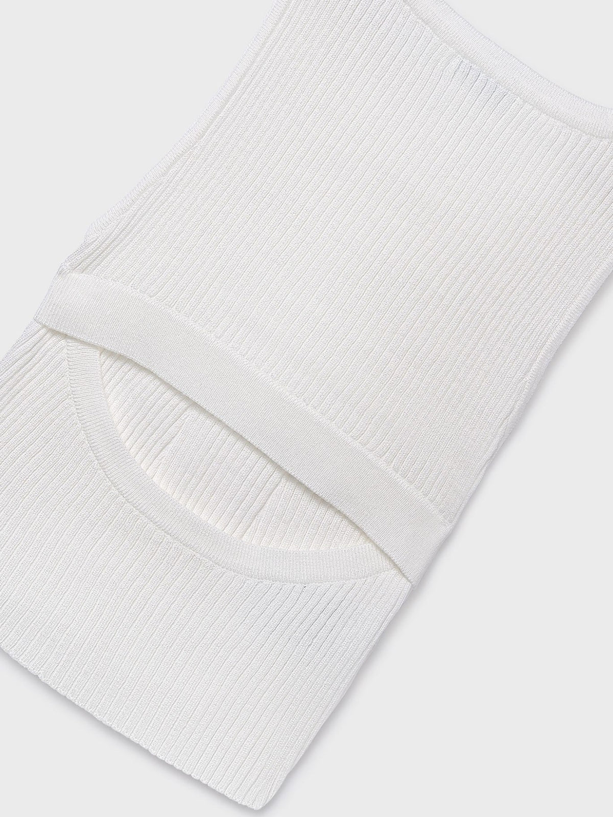 Top tricot recortado costas Osso (Creme / Pérola)  para Menina - Mayoral