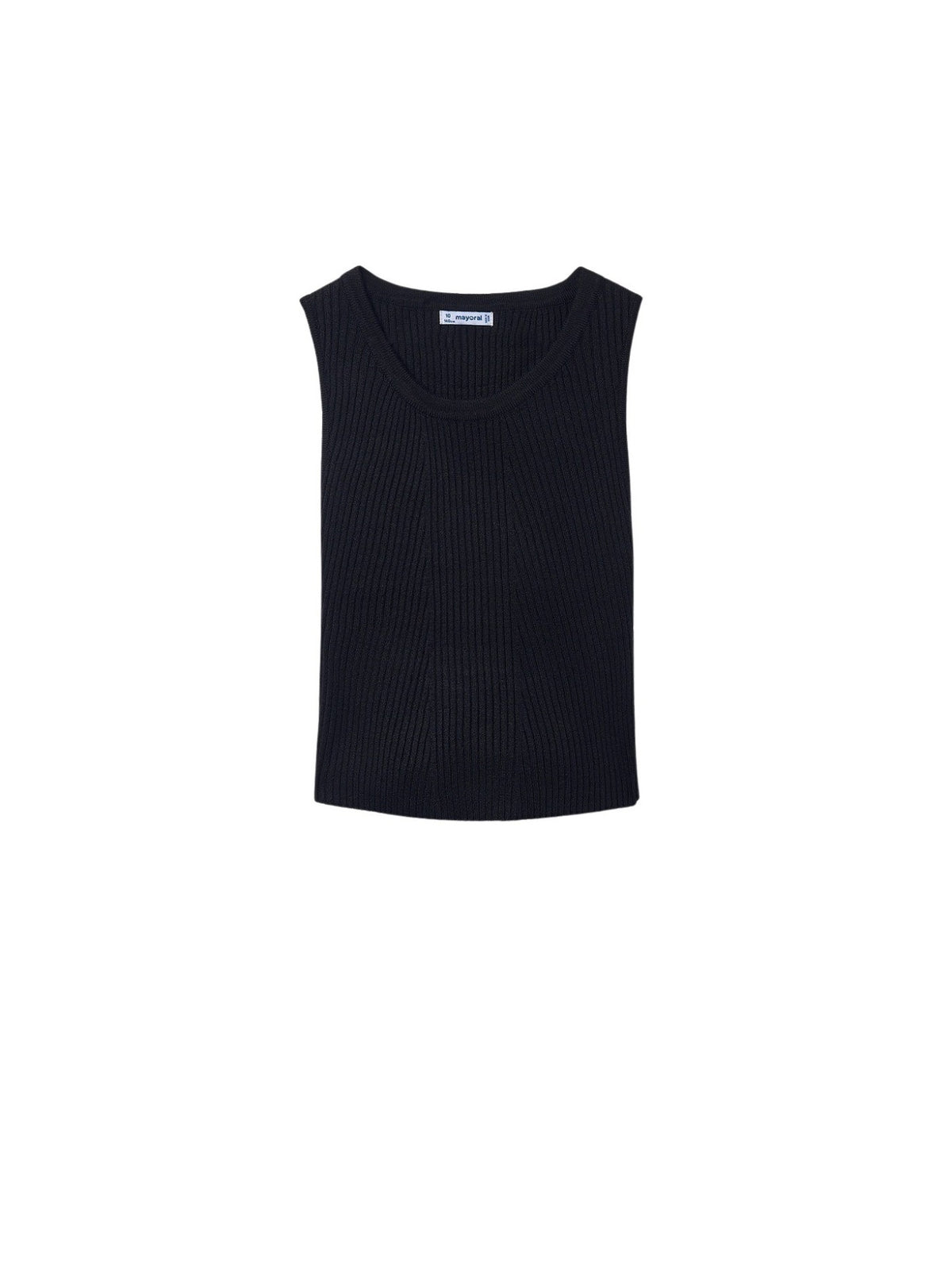 Top tricot recortado costas Preto (Preto)  para Menina - Mayoral