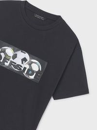 T´shirt print Preto (Preto)  para Menino - Mayoral