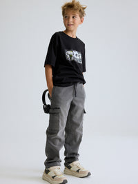 T´shirt print Preto (Preto)  para Menino - Mayoral